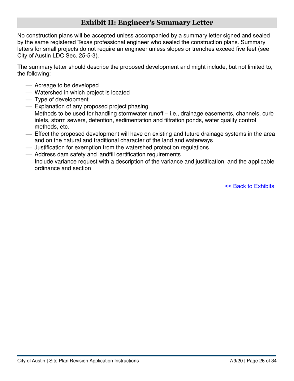 Instructions for Site Plan Revision Application - Consolidated / Non-consolidated - City of Austin, Texas, Page 26