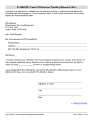 Instructions for Site Plan Revision Application - Consolidated/Non-consolidated - City of Austin, Texas, Page 27