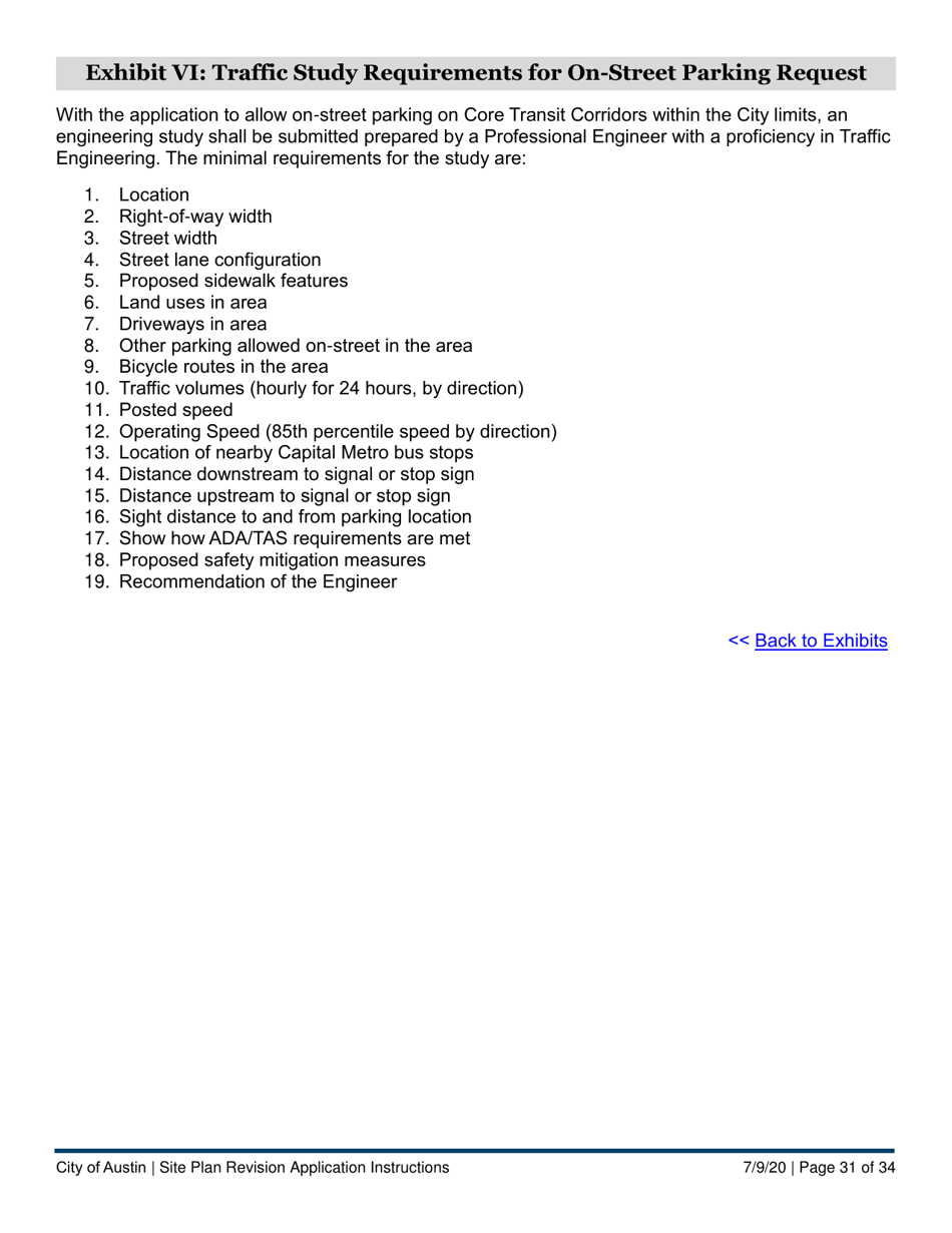 Instructions for Site Plan Revision Application - Consolidated / Non-consolidated - City of Austin, Texas, Page 31