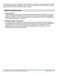 Instructions for Site Plan Revision Application - Consolidated/Non-consolidated - City of Austin, Texas, Page 7