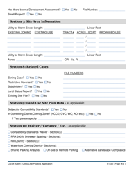 Utility Line Projects Application - City of Austin, Texas, Page 4