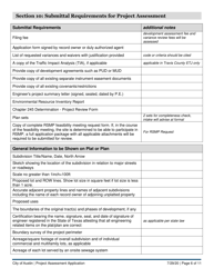 Project Assessment Application - City of Austin, Texas, Page 6