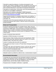 Project Assessment Application - City of Austin, Texas, Page 8