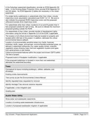 Project Assessment Application - City of Austin, Texas, Page 9