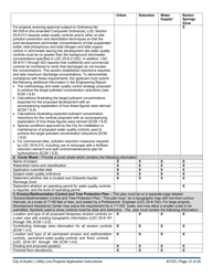 Instructions for Utility Line Projects Application - City of Austin, Texas, Page 12