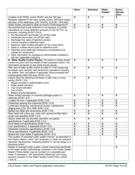 Instructions for Utility Line Projects Application - City of Austin, Texas, Page 15