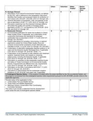 Instructions for Utility Line Projects Application - City of Austin, Texas, Page 17