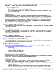Instructions for Utility Line Projects Application - City of Austin, Texas, Page 2