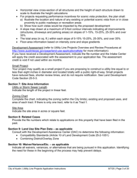 Instructions for Utility Line Projects Application - City of Austin, Texas, Page 3