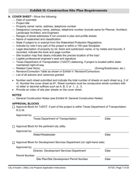 Instructions for Utility Line Projects Application - City of Austin, Texas, Page 7