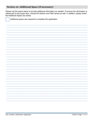 Subdivision Application - City of Austin and Extraterritorial Jurisdiction in Travis, Williamson, Bastrop, and Hays Counties - City of Austin, Texas, Page 11