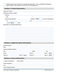 Subdivision Application - City of Austin and Extraterritorial Jurisdiction in Travis, Williamson, Bastrop, and Hays Counties - City of Austin, Texas, Page 2
