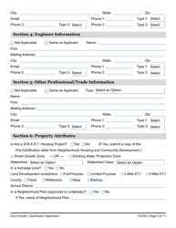 Subdivision Application - City of Austin and Extraterritorial Jurisdiction in Travis, Williamson, Bastrop, and Hays Counties - City of Austin, Texas, Page 3