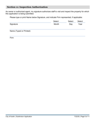 Subdivision Application - City of Austin and Extraterritorial Jurisdiction in Travis, Williamson, Bastrop, and Hays Counties - City of Austin, Texas, Page 6