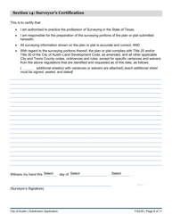 Subdivision Application - City of Austin and Extraterritorial Jurisdiction in Travis, Williamson, Bastrop, and Hays Counties - City of Austin, Texas, Page 9