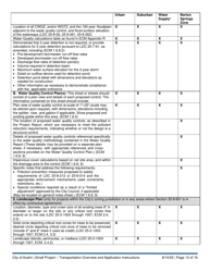 Instructions for Small Project - Transportation Application - City of Austin, Texas, Page 13