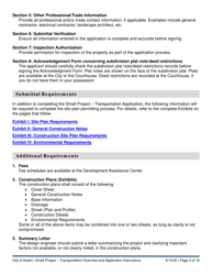 Instructions for Small Project - Transportation Application - City of Austin, Texas, Page 3