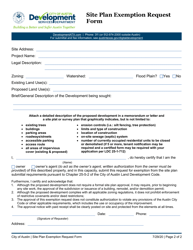 Site Plan Exemption Request Form - City of Austin, Texas, Page 2