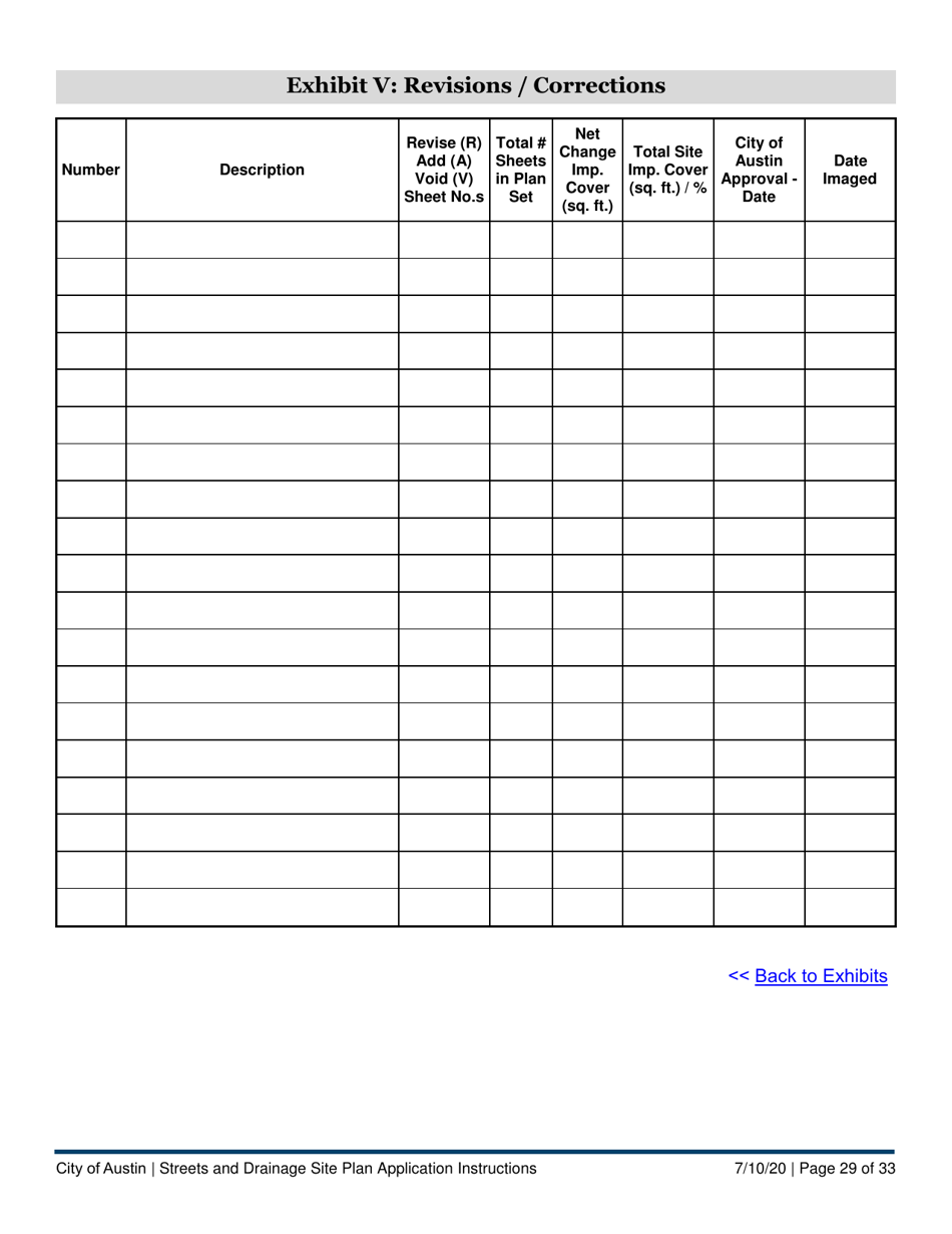 Instructions for Streets and Drainage Site Plan Application - City of Austin, Texas, Page 29