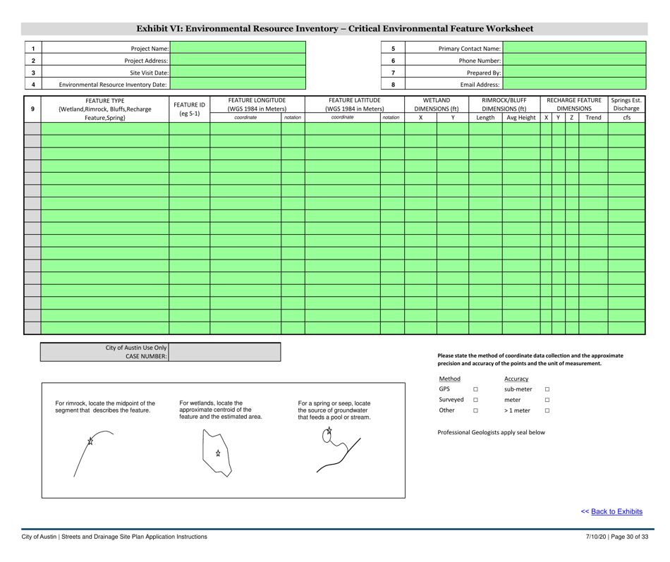 Instructions for Streets and Drainage Site Plan Application - City of Austin, Texas, Page 30
