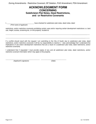 Application for Zoning Amendments - City of Austin, Texas, Page 9