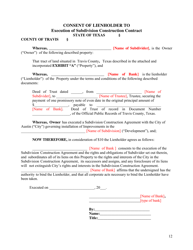 Subdivision Construction Agreement (Applicant and City) - City of Austin, Texas, Page 12
