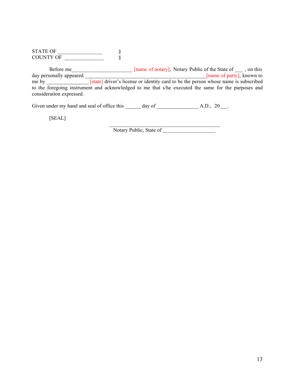 Subdivision Construction Agreement (Applicant and City) - City of Austin, Texas, Page 13