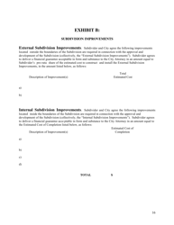 Subdivision Construction Agreement (Applicant and City) - City of Austin, Texas, Page 16