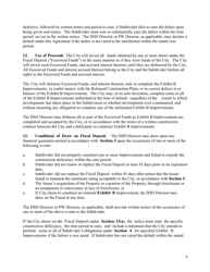 Subdivision Construction Agreement (Applicant and City) - City of Austin, Texas, Page 5