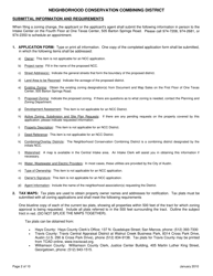 Application for Neighborhood Conservation Combining District - City of Austin, Texas, Page 3