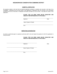 Application for Neighborhood Conservation Combining District - City of Austin, Texas, Page 8