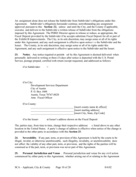 Subdivision Construction Agreement (Applicant, City, and County) - City of Austin, Texas, Page 10