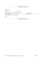 Subdivision Construction Agreement (Applicant, City, and County) - City of Austin, Texas, Page 13