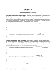 Subdivision Construction Agreement (Applicant, City, and County) - City of Austin, Texas, Page 19