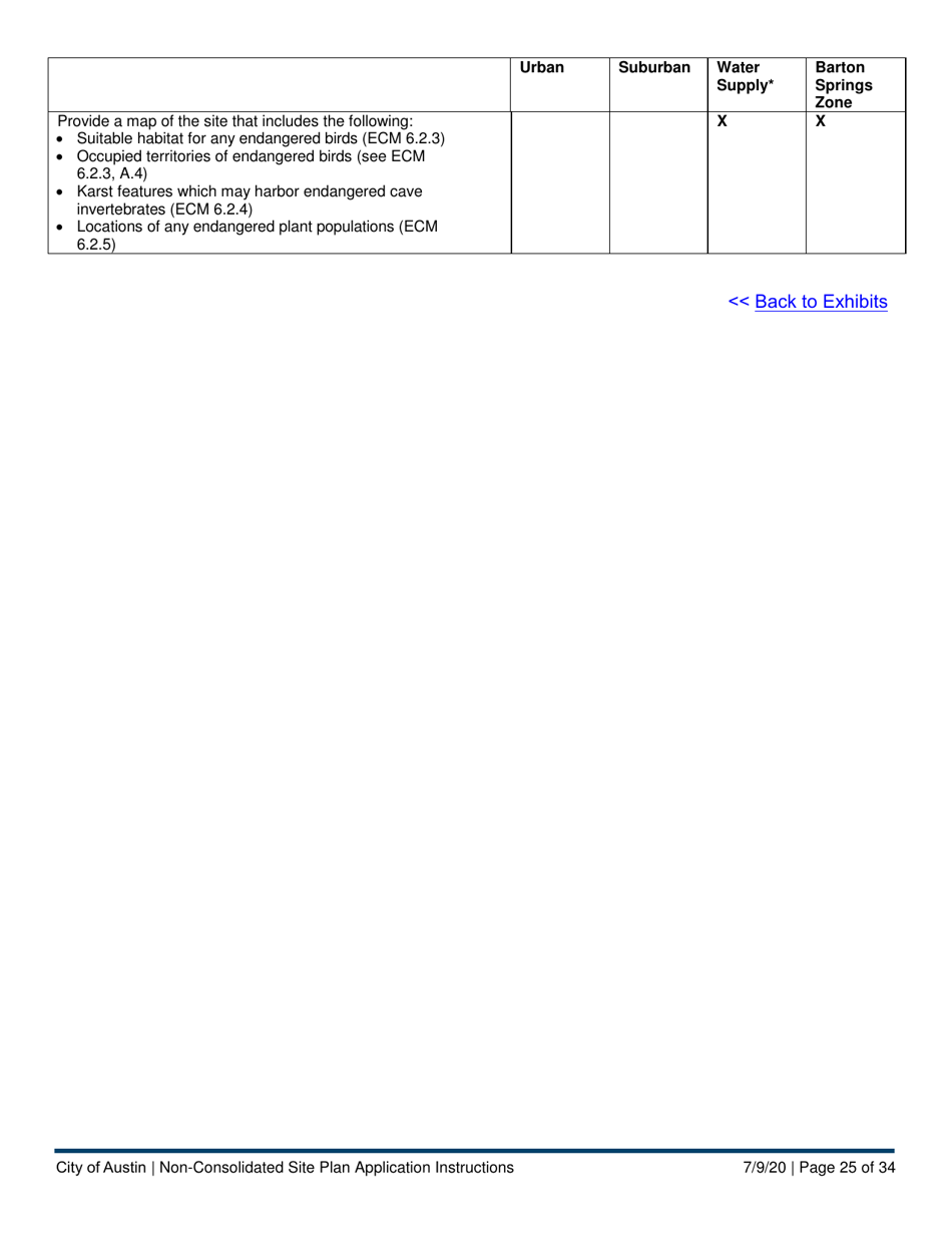Instructions for Non-consolidated Site Plan Application - Construction Element (B Plan / D Plan) - City of Austin, Texas, Page 25