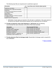 Instructions for Subdivision Application (Combined City of Austin and Travis County) - City of Austin, Texas, Page 33