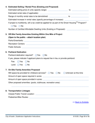 Instructions for Subdivision Application (Combined City of Austin and Travis County) - City of Austin, Texas, Page 36