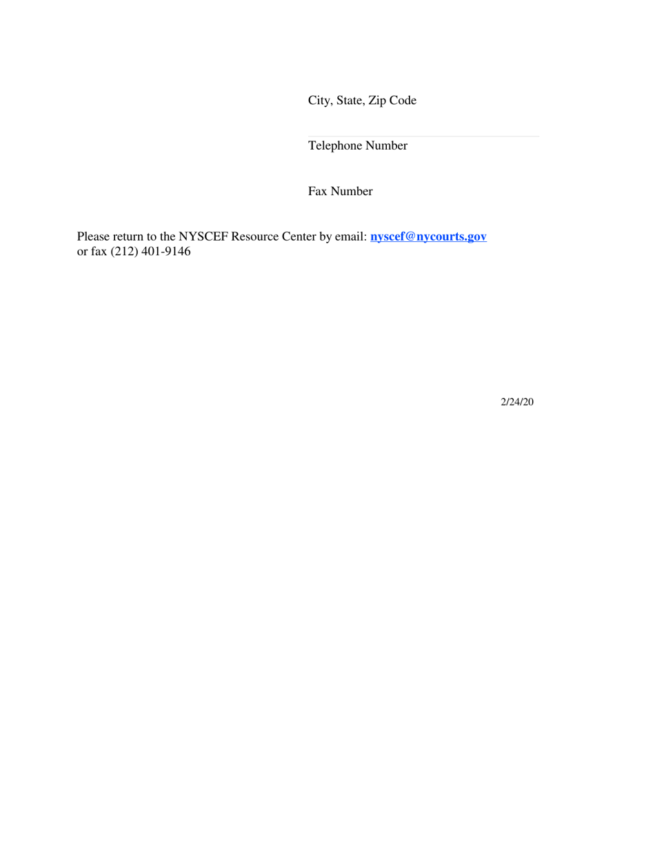 Form EF-2 User Registration for Nyscef Training System - New York, Page 3