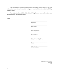 Form EF-18 Authorization of Agent for Service - New York, Page 2