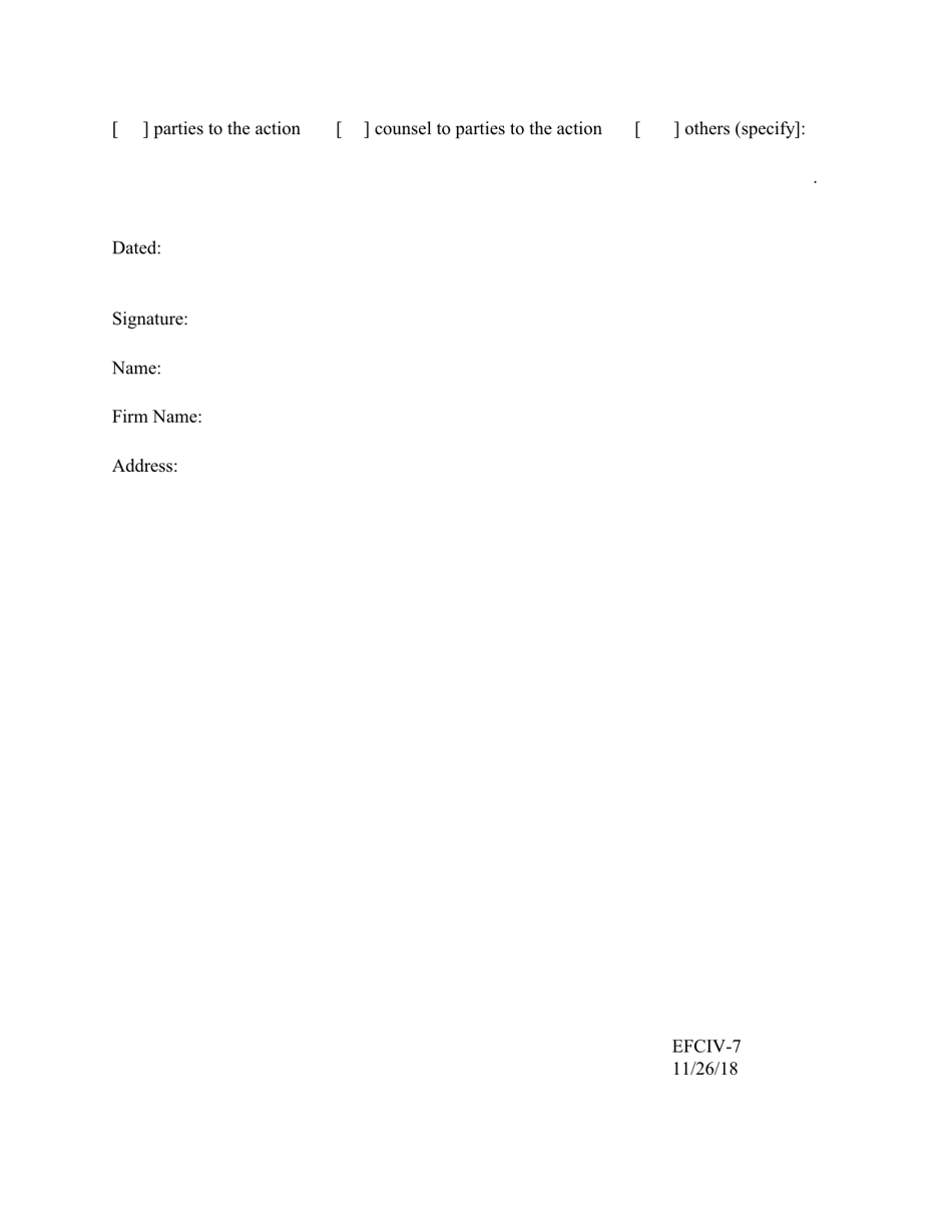 Form EFCIV-7 Notification for Sealing in Electronically-Filed Case - New York City, Page 2
