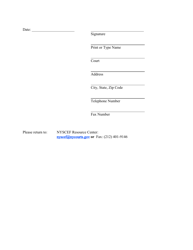 Nyscef User Registration Form - New York, Page 2