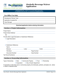 Alcoholic Beverage Waiver Application - City of Austin, Texas, Page 3