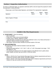 Alcoholic Beverage Waiver Application - City of Austin, Texas, Page 5