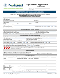 Sign Permit Application - City of Austin, Texas