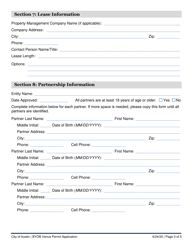 Byob Venue Permit Application - City of Austin, Texas, Page 3
