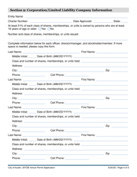 Byob Venue Permit Application - City of Austin, Texas, Page 4