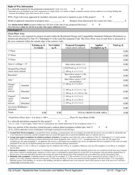 Residential New Construction and Addition Permit Application - City of Austin, Texas, Page 3