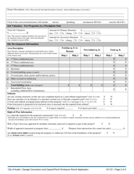 Garage Conversion and Carport/Porch Enclosure Permit Application - City of Austin, Texas, Page 2