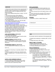 Residential Zoning Review Checklist - City of Austin, Texas, Page 2