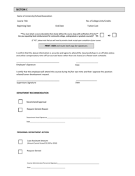 Tuition Assistance Program Application - Inyo County, California, Page 2